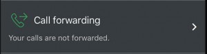 Coligo Reach geeft de tegel 'Call forwarding' weer van het Reach-dashboard