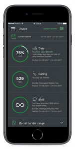 Coligo Reach geeft de pagina 'usage' weer