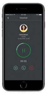 Coligo Reach geeft aan hoe er een voicemailbericht afgeluisterd moet worden